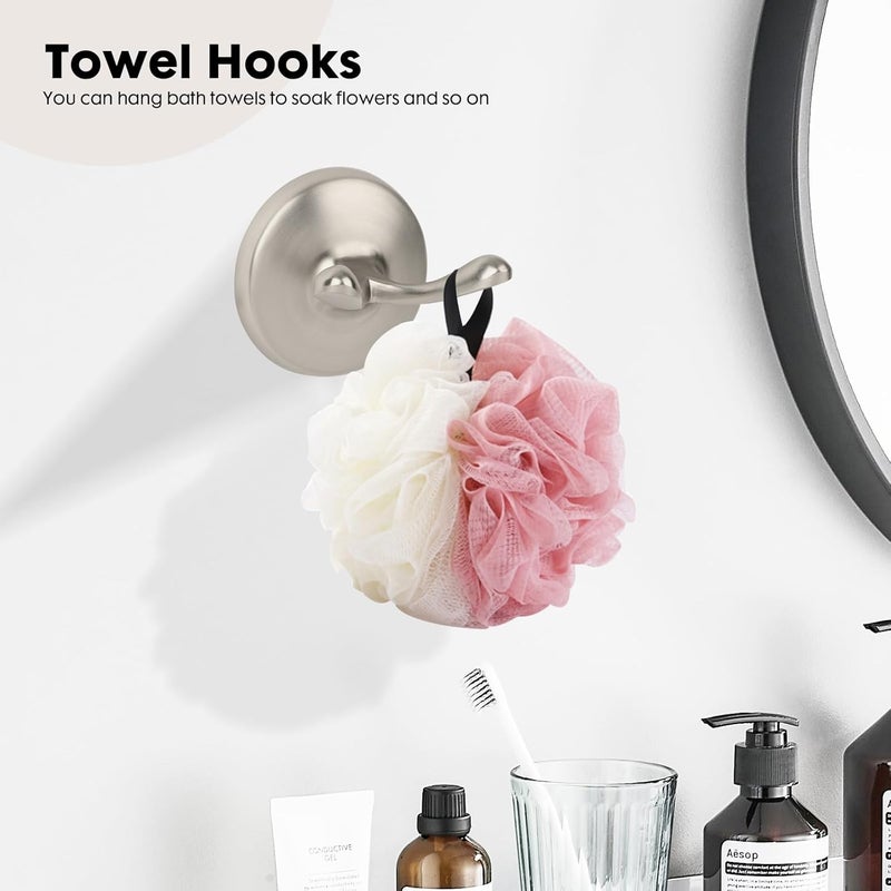 Ntipox 4 Piece Antique Bathroom Hardware Accessories Set Brushed Nickel,24 Inch Towel Bar Set,Towel Rack,Bathroom Towel Holder Set - Image 5